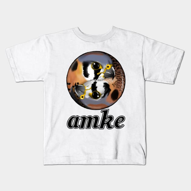 AMKE - The American Kestrel Kids T-Shirt by Shokokuphoenix